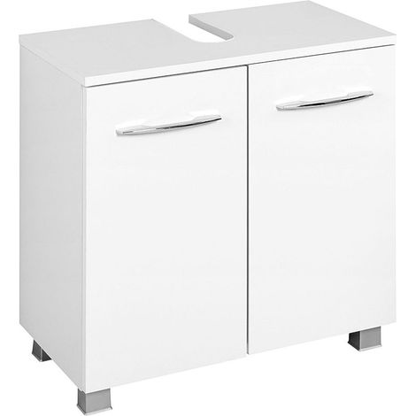 Waschbeckenschrank BERGAMO-03, weiß, B x H x T ca.: 60 x 59 x 35cm (1/4)