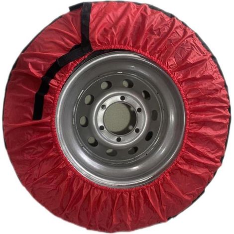 Housse Roue Secours 600D Oxford Imperméable Ajustable 14-17 Pouces SUV Camion Caravane VR Protection Pneu (1/5)