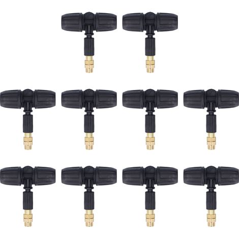10 buses de pulvérisation en cuivre réglables de 8/11 mm pour le jardinage, avec raccords en T pour capillaire de 8/11 mm. (1/5)