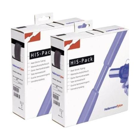 HellermannTyton 300-30120 funda termorretráctil negra 10 m