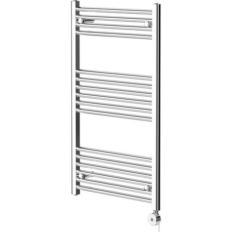 Wholesale Domestic Pizarro Chrome 1000mm x 600mm Straight Digital Thermostatic Electric Heated Towel Rail (1/5)