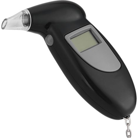 Éthylotest numérique portable à écran LCD rétroéclairé, analyseur d'alcool dans l'haleine avec affichage digital, détecteur de taux d'alcoolémie précis, appareil de mesure compact pour contrôle person (1/5)