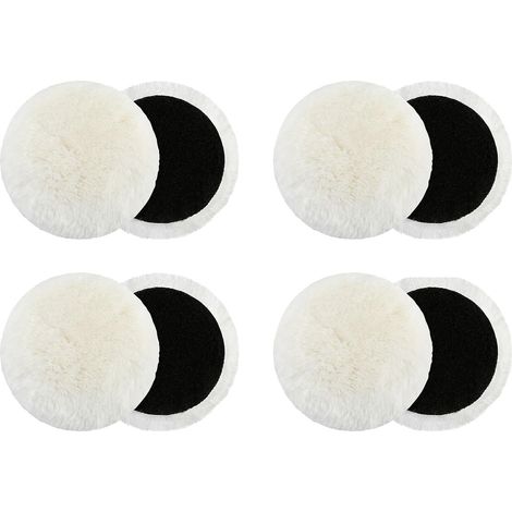 Set of 8 wool polishing discs for angle grinders - Felt - Glossy polishing disc - Round angle grinder - Polishing discs for angle grinder (150 mm) (1/5)