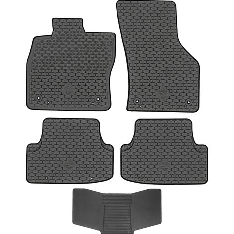Alfombrillas Doma 217876 + funda 251992 - Audi A3 8Y 2020- / Audi A3 III 8V 2012-2020 / Seat Leon III 2012-2020 / VW Golf VII 2012-2020 / VW Golf VIII HB 2020- montadas en el espacio para los pies AV2 (1/5)