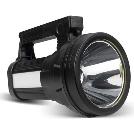 Ultrastarke LED-Taschenlampe, wiederaufladbare Taschenlampe mit 12.000 mAh Lumen, IPX4 wasserdicht, USB-Taschenlampe für Camping/Wandern/Notfall/Stromausfall (1/4)