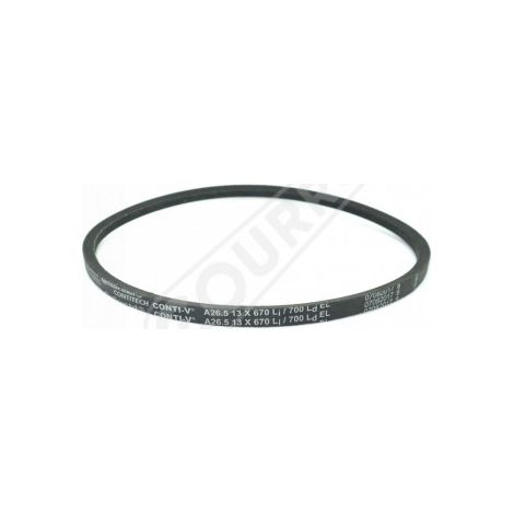 Courroie trapézoidale lisse Contitech Conti V A26.5 13 x 670 Li / 700 Ld