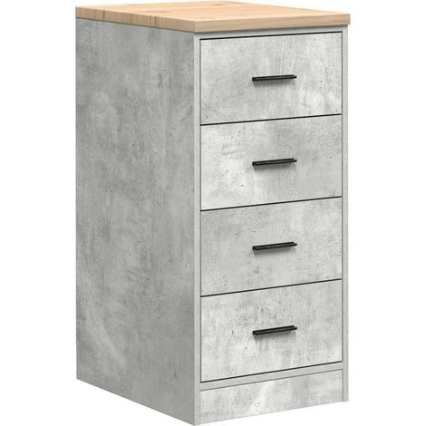Maison Exclusive - Armadietto da Garage Grigio cemento 40x51x85 cm