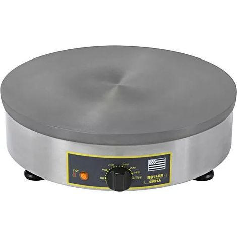 Crêpière électrique en fonte 40 cm – Résistance haute température 3000W – Cuisson homogène – Fabriqué en France – Roller Grill