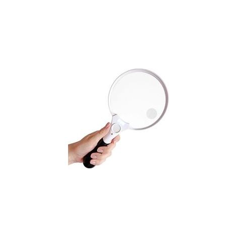 Memkey – Lente d'ingrandimento gigante con illuminazione a LED – Ingrandimento 2x, 4x e 25x – Design ergonomico per leggere, esplorare e controllare - Crezuo