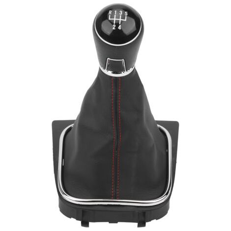 BUNTHAUS Pommeau de levier de vitesse, soufflet de levier de vitesse de rechange ergonomique avec couvercle anti-poussière pour A7 MK7 GTD 2013‑2018(5 vitesses) (1/5)