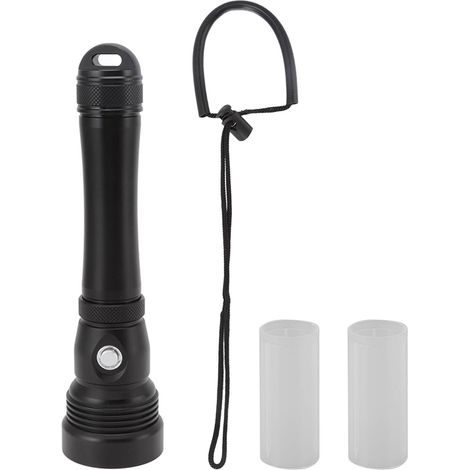 Lampe de plongée 4000 lumens, étanche IPX8, 100 mètres de profondeur, torche sous-marine pour exploration de grottes et aventure. (1/5)