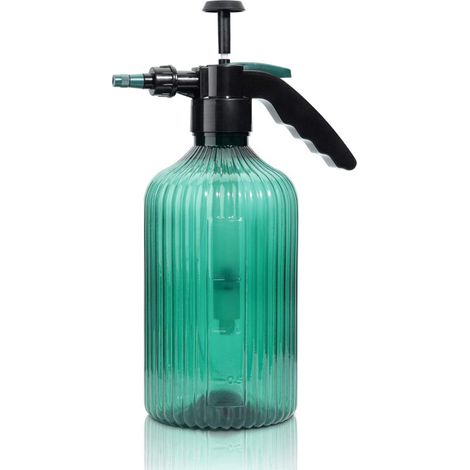 Flacon pulvérisateur à brume fine en plastique de 2 litres avec pompe supérieure, pulvérisateur à pression portatif, adapté au jardinage intérieur et extérieur et au nettoyage de la maison.