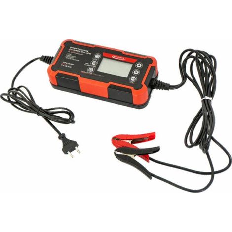 WELDMAN, modelo CHARGE 80, Cargador de baterías 12V/24V, ideal para coches y maquinaria ligera, carga eficiente y segura, diseño compacto, uso doméstico y profesional