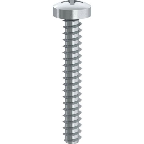 Vis tôle Tête cylindrique TC Phillips n° 1 Sans pointe 2.9X13 Acier zingué-100 pièces