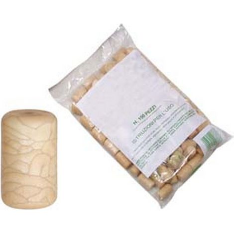 1CF TAPPO SINTETICO IN SIMILSUGHERO MM.23X38 - mm.23x38, in busta da pz.100