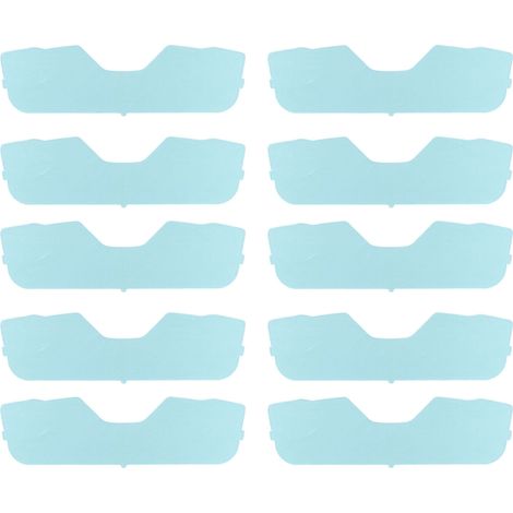 Lot de 10 lunettes de soudage avec lentilles de protection en polycarbonate haute résistance (lentilles extérieures de rechange). (1/5)
