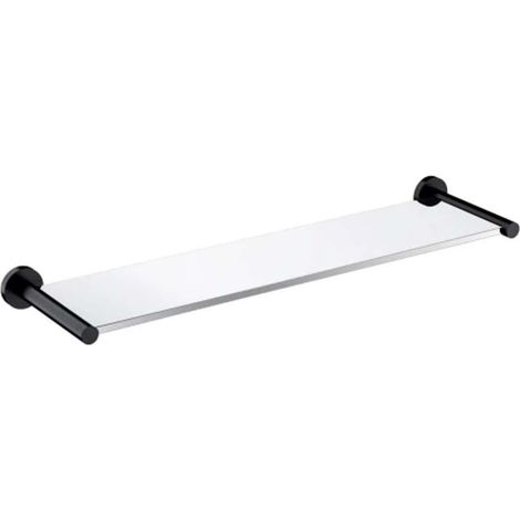 OMNIRES Modern Project - Ablage, Länge 55 cm, Glas/Mattschwarz MP60930BL (1/2)