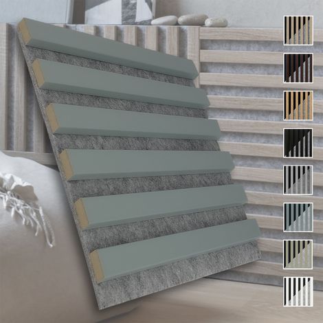 MARBET DESIGN Akustikpaneele Akustikquadrate 30x30cm und 40x40cm Wandverkleidung: 30x30 cm, Grau - Hellblau (1/3)