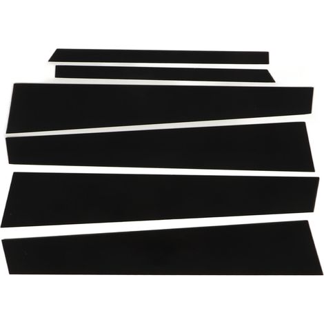 Kit de 6 montants de vitre latéraux noirs brillants pour porte extérieure, autocollant de décoration pour Accord 7e génération 2003-2007 (1/5)