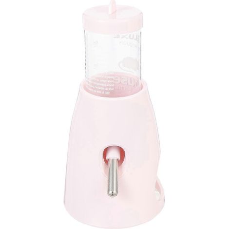 Bouteille d'eau résistante pour hamsters, chinchillas et cochons d'Inde, modèle sur pied, 8 x 8 x 16 cm, facile à utiliser, lot de 1 (1/5)