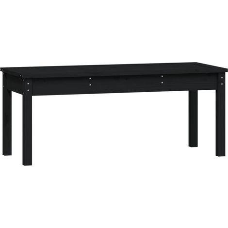 Maison Exclusive - Panca da Giardino Nera 109x44x45 cm Legno Massello di Pino