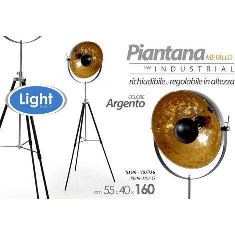 Moderne goldene Director Industrie-Stehlampe