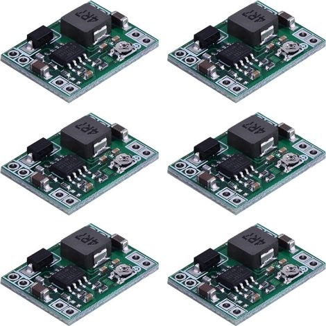 6 Piezas MP1584EN convertidor Reductor Reductor Ajustable DC-DC 4,5-28V a 0,8-20V módulo regulador de Voltaje de Fuente de alimentación 24 V a 12 V 9 V 5 V 3 V (1/5)