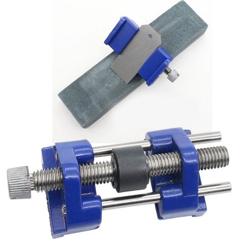 Affûteur à angle fixe pour ciseaux à bois et lames de rabot, guide de dressage réglable pour outils de menuiserie. (1/5)