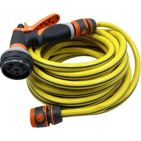 Pommeau de douche de jardin (15 m) à 8 modes, arroseur réglable pour plantes, pelouse et cour (1/4)