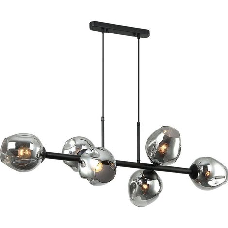 Lampada a sospensione BORGO PND308436 BKSG Italux nera