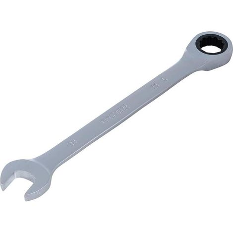 Clé Mixte à Cliquet 22 mm - Acier, Ergonomique et Pratique - Zones Difficiles - D-Work