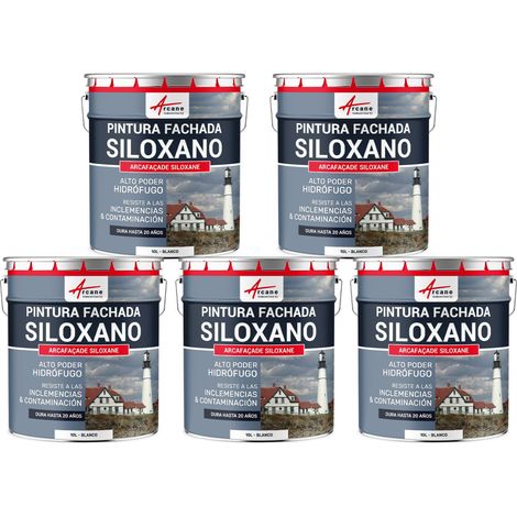 Pintura de siloxano para exteriores y fachadas, de alto poder hidrófugo - ARCAFAÇADE SILOXANE