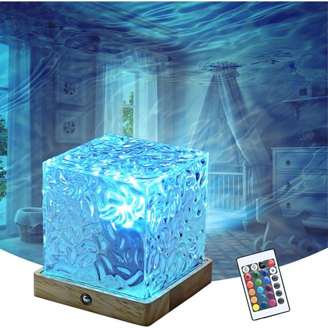 Lampe Aurore Boréale,16 Couleurs 30 Modes Projecteur Aurore Boréale Lampe Decorative Projecteur Lumiere Ambiance Cube Lumineux Ambiance Chambre Cadeaux Pour Ados/Filles [Classe énergétique D]