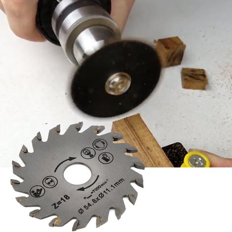 Lame de scie à bois en acier de 5,5 cm de diamètre (lot de 3) - Accessoires de travail du bois (1/5)