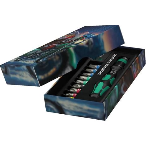 Wera 05340004001 1/4" Hexagon Drive Screwdriver & Bit Set Christmas 2026 - 10 Piece
