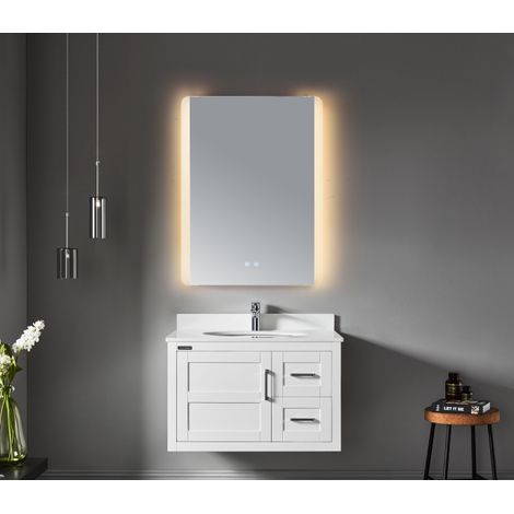 Miroir antibuée avec éclairage LED 60 cm x 80 cm - Vertical SA19-008 (1/4)