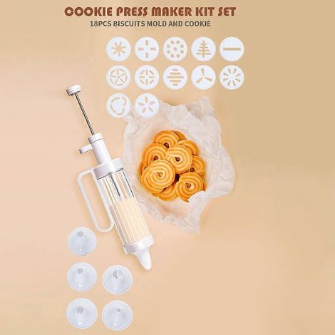 Pistolets à biscuits DIY, outils de décoration de gâteaux, embouts en plastique, pistolets à crème chantilly, accessoires de pâtisserie (1/4)