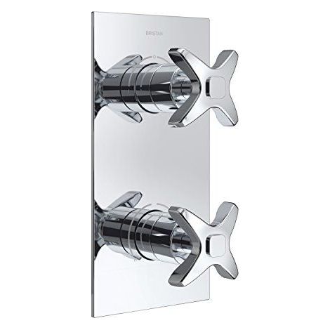 Bristan GLR Shcdiv C Glorious encastre double valve de controle + Inverseur, Chrome