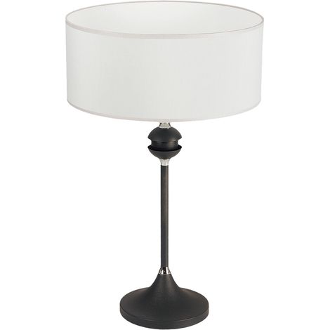 Lampada da tavolo classica grafite bianca E27 15W Jupiter