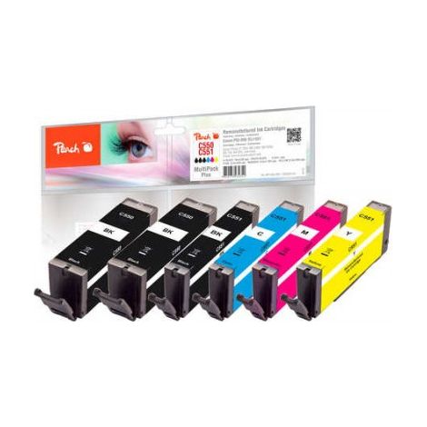 Peach Patrone Canon PGI-550/ CLI-551 MultiPack Plus remanufactured (PI100-328)