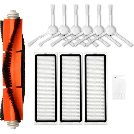 Kit d'accessoires de rechange pour aspirateur Xiaomi Dreame F9, 1 brosse rotative + 6 brosses latérales + 3 filtres + 1 peigne (1/5)