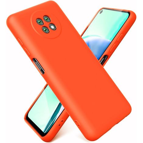 Custodia per Xiaomi Redmi Note 9T 5G, in silicone leggero, rossa (1/5)