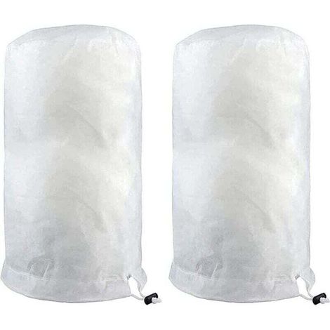 Voile d'hivernage,Lot de 2 housses de protection contre le gel pour plantes avec fermeture éclair 140 x 200 cm - Couverture chaude pour protéger les arbres fruitiers et les plantes Voile d'hivernage (1/5)