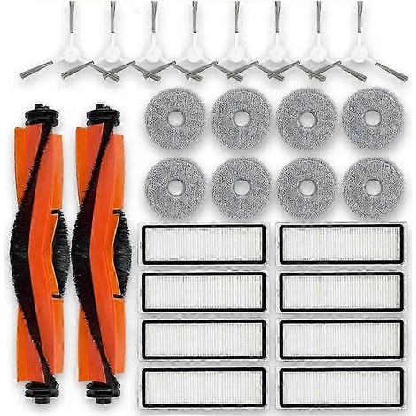 Accessoires et pièces détachées pour aspirateur robot laveur Xiaomi Mijia 3S B108CN / B113CN : brosse latérale principale, filtre HEPA, lingettes de nettoyage - JXLGV (1/5)