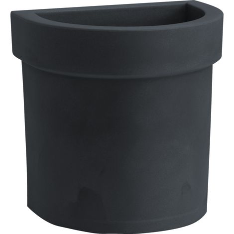 Vaso a parete resina THEMIS cm. 40 ANTRACITE