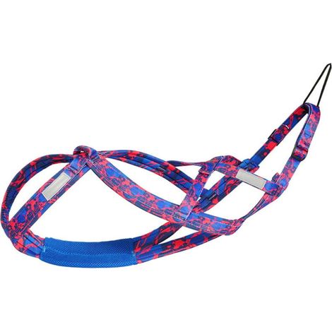 Harnais de traction lesté pour chiens, entraînement de vitesse, harnais de traîneau pour chiens moyens et grands, rose rouge, taille L (1/4)