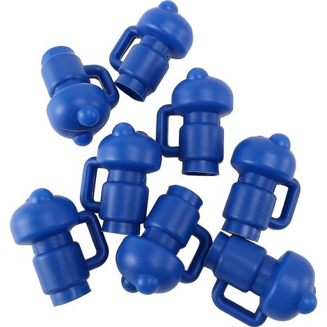 Embouts de poteaux pour filet de trampoline, diamètre des crochets, lot de 10 - Bleu (1/2)