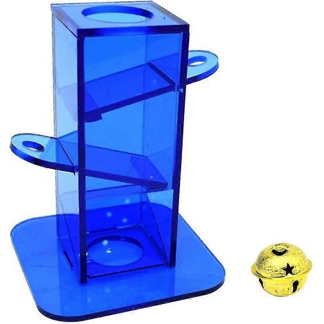 Jouet de recherche de nourriture pour oiseaux - Boîte transparente en acrylique et horloge en métal - Jouet d'entraînement interactif (1/4)