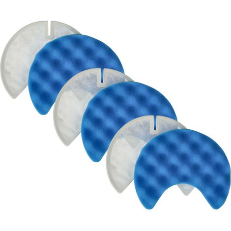 vhbw 6x filtro sostituisce Samsung DJ97-00849B per aspirapolvere - microfiltro, filtro in spugna