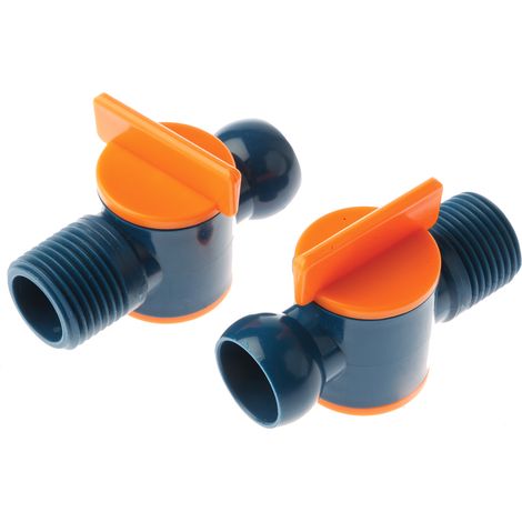 Robinet NPT mâle, segment 1/2pouce, Copolymère acétal ( Prix pour Paquet de 2 )